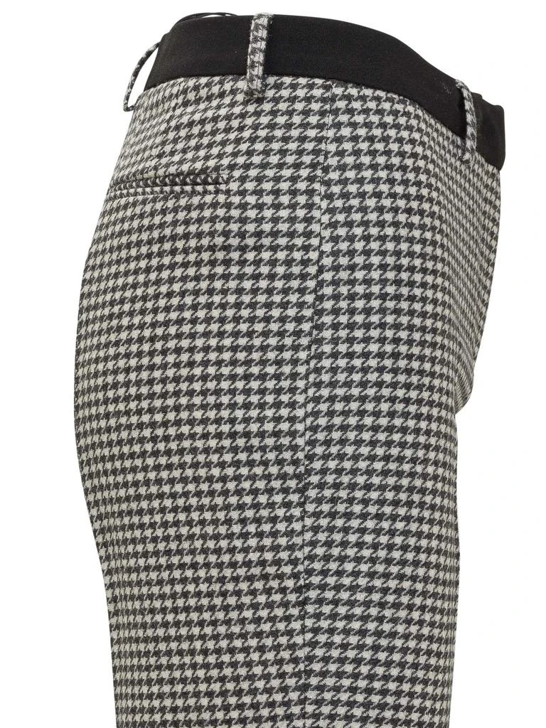 L'AUTRE CHOSE L'Autre Chose Houndstooth Check Back-Slit Detail Trousers 3