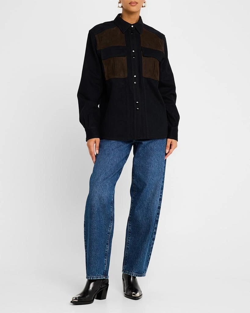 FRAME Low Slung Barrel Jeans 2