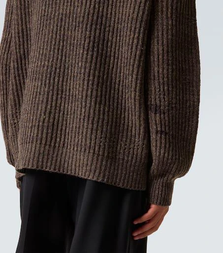 MAISON MARGIELA Wool and cotton half-zip sweater 6