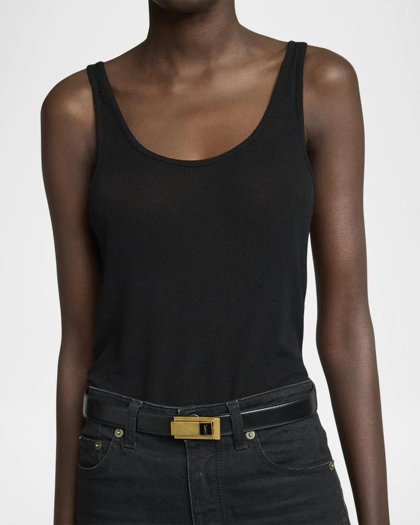 Yves Saint Laurent YSL Skinny Leather Belt 2