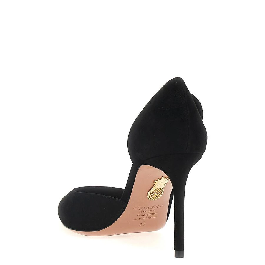 Aquazzura Very Bow Tie Suede Pumps 2