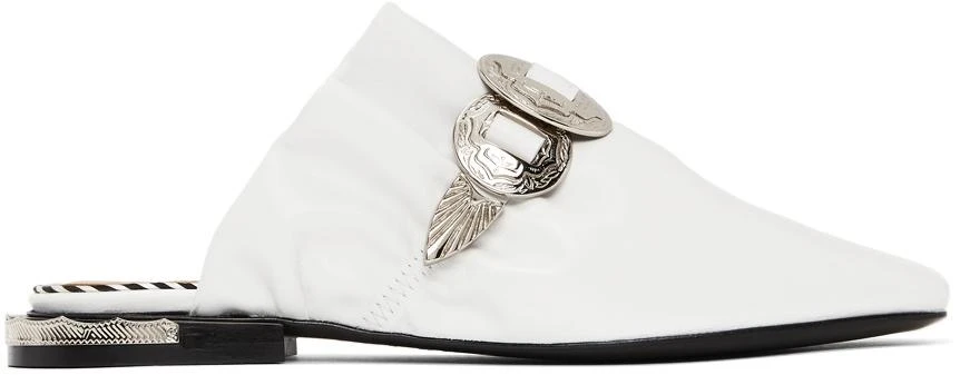 Toga Pulla White Slip-On Loafers 1