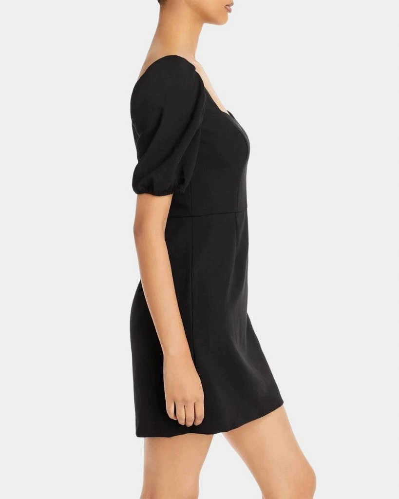 French Connection Berina Whisper Puff Sleeve Dress In Black 2