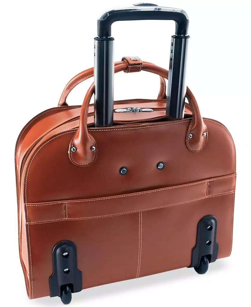 McKlein Edgebrook Leather Wheeled Laptop Briefcase 5