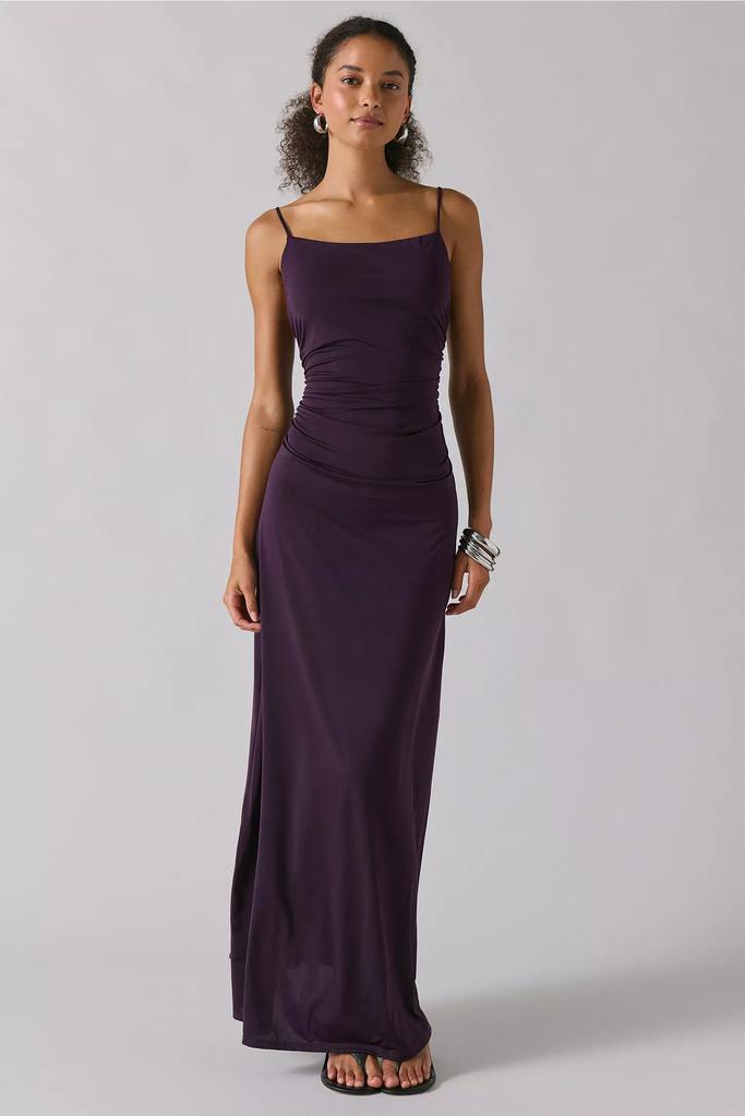 Urban Outfitters UO Do Not Disturb Ruched Drape Bodycon Maxi Dress