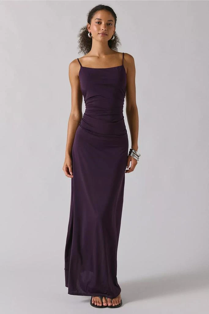 Urban Outfitters UO Do Not Disturb Ruched Drape Bodycon Maxi Dress 1