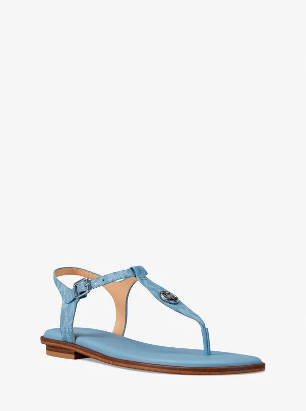 Michael Kors Mallory Signature Logo T-Strap Sandal 1