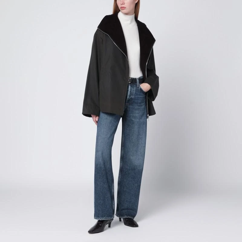 Totême Forest green zip-up country jacket 2