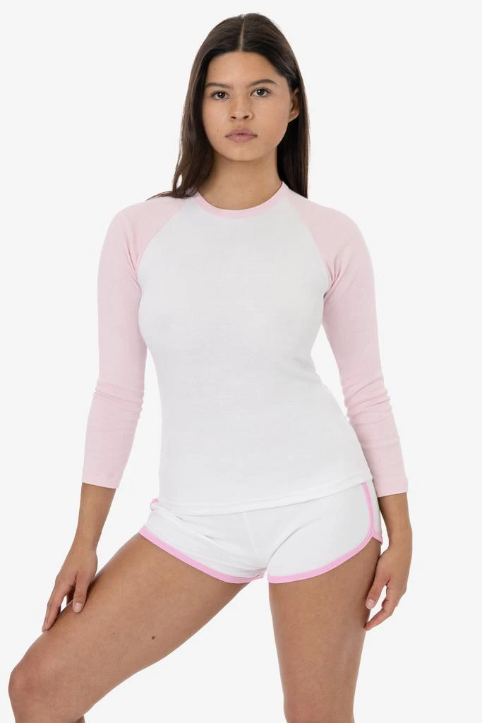 Los Angeles Apparel 43053 - Baby Rib Long Sleeve Raglan 4