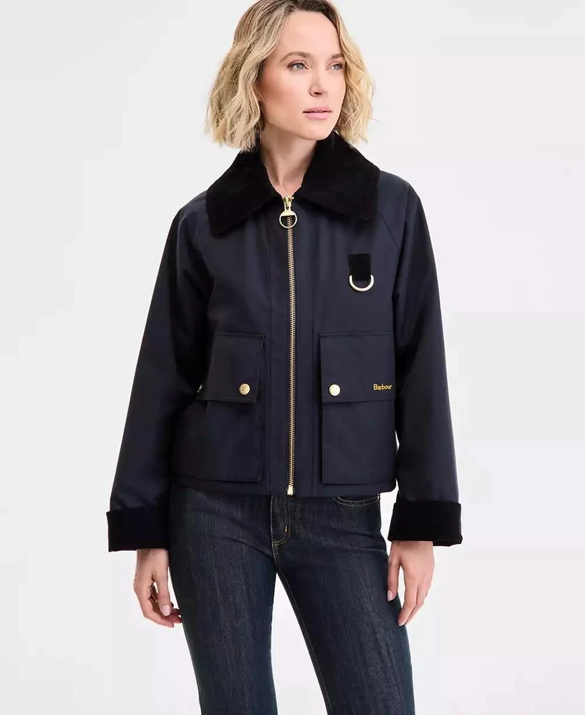 Barbour Women's Nora Oversized-Collar Utility Jacket, Exclusively at Macy's 1