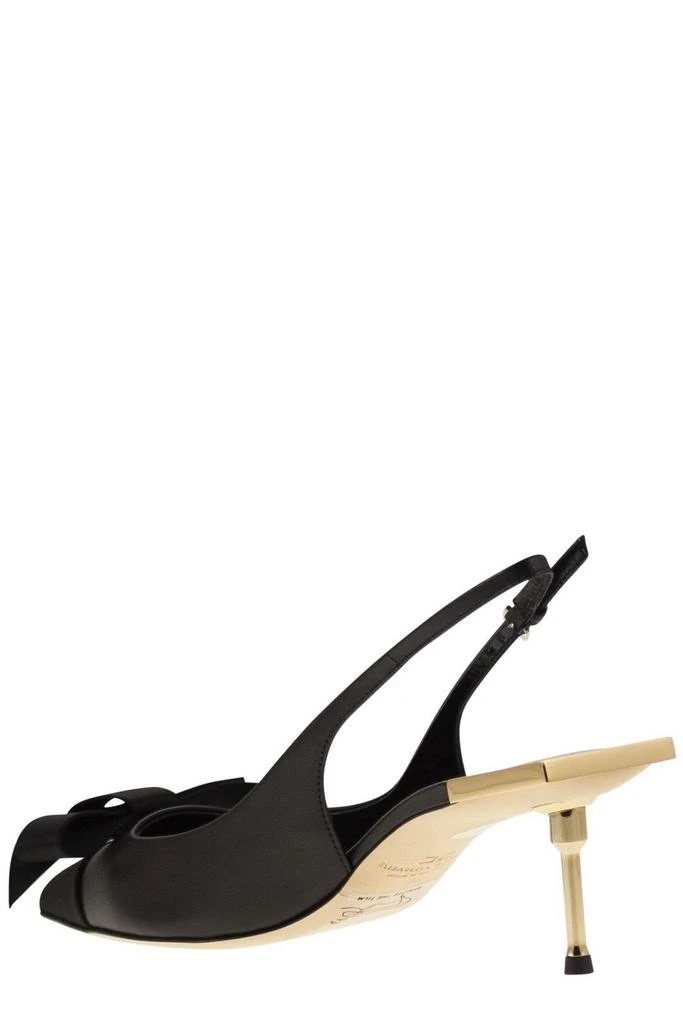ELISABETTA FRANCHI Elisabetta Franchi Satin Bow Detailed Slingback Pumps 3