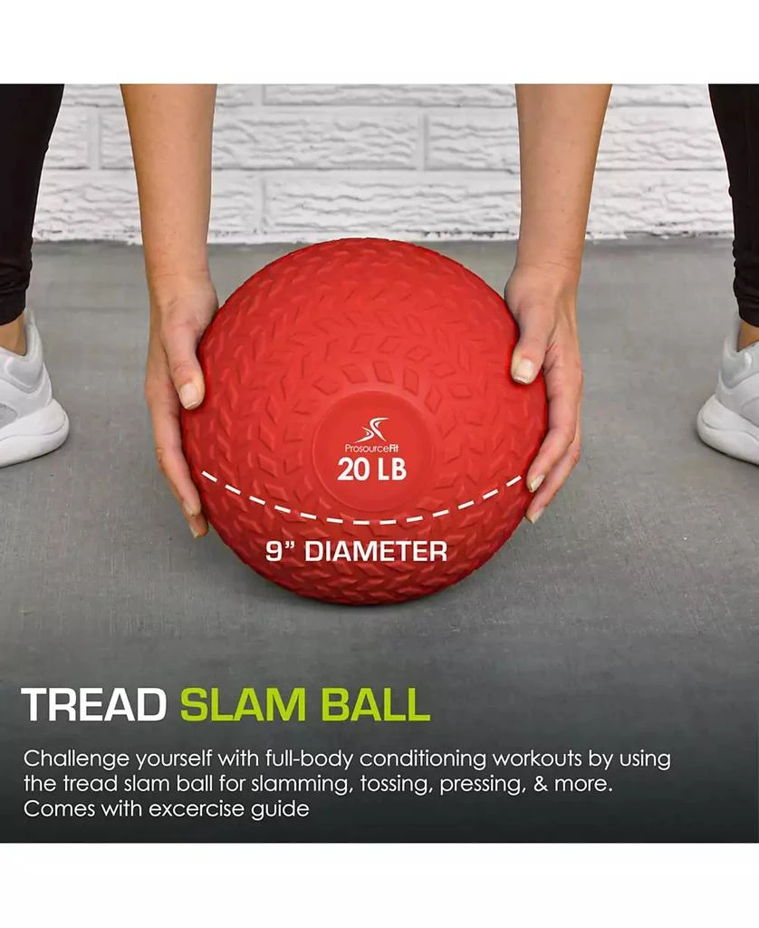 ProsourceFit Tread Slam Ball 20 lb 3