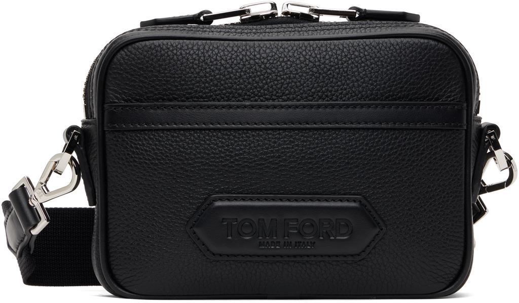 ショルダーバッグ Tom Ford Black Leather Small Traveller Crossbody Bag Tom Ford Black Leather Small Traveller Crossbody Bag – LOZURI®