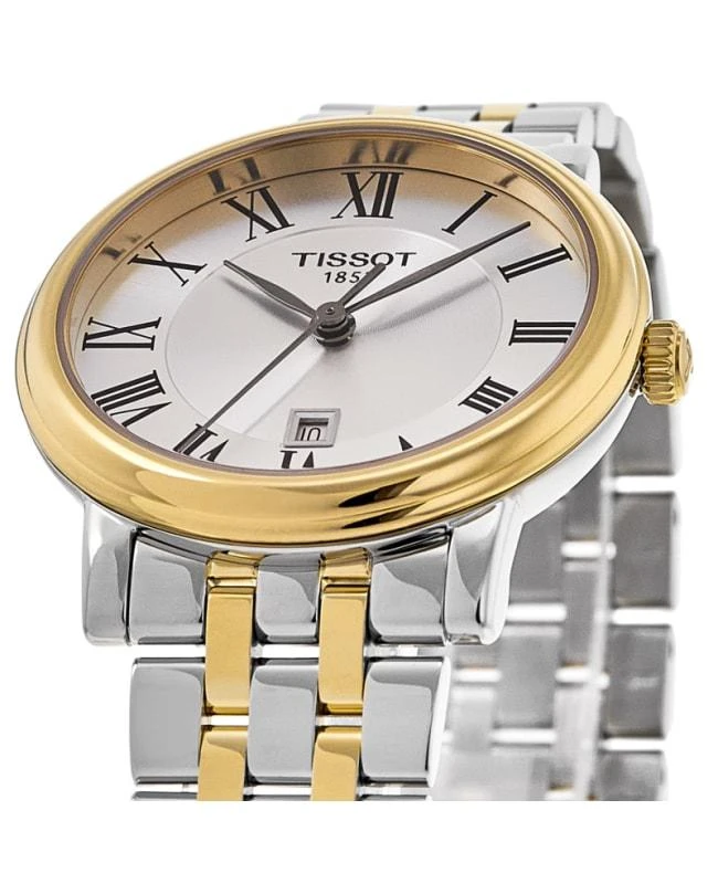 Tissot Tissot Carson Premium Lady Silver Dial Two-Tone Steel Women's Watch T122.210.22.033.00 2
