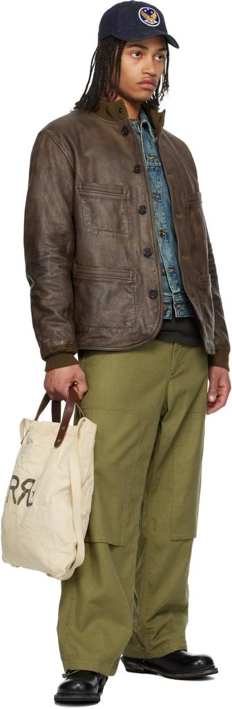 RRL Brown Parkhurst Leather Jacket 4