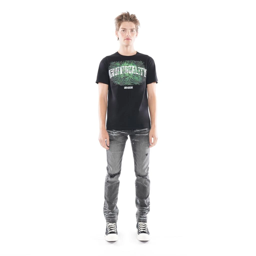 Cult Of Individuality SHORT SLEEVE CREW NECK TEE  "GOOD MEDICINE" IN BLACK 2