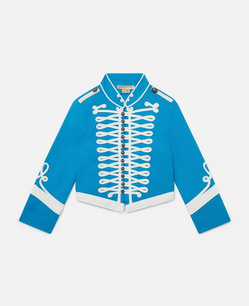 Stella McCartney Stella McCartney - Military Band Jacket, Blue and white, Size: 6 1