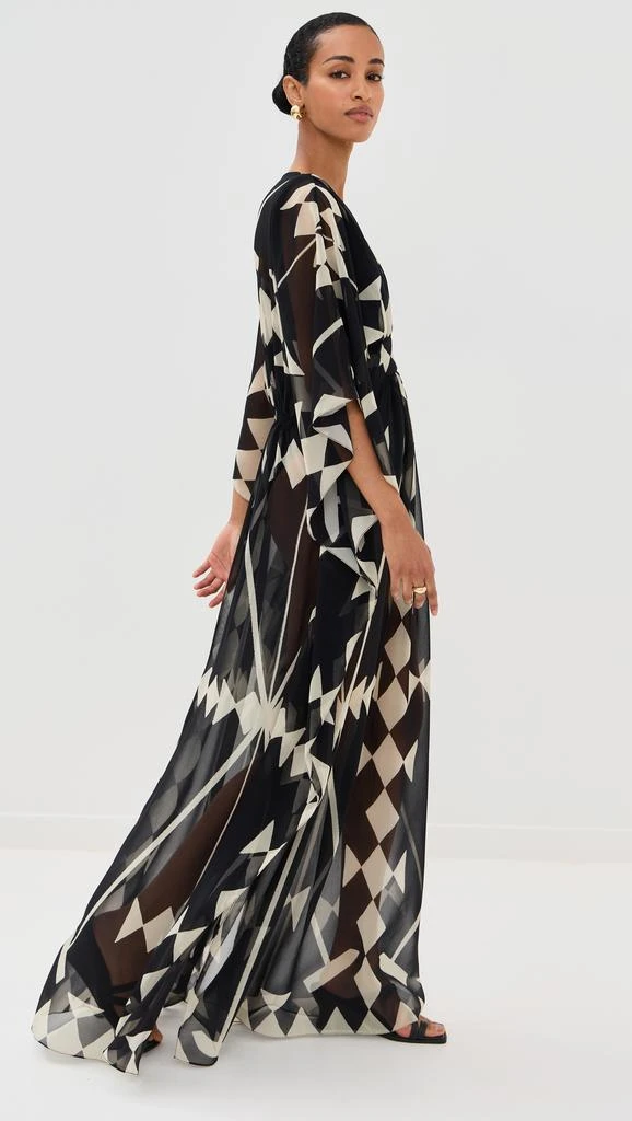 JOHANNA ORTIZ Black/Ecru Secret Garden Maxi Dress 3