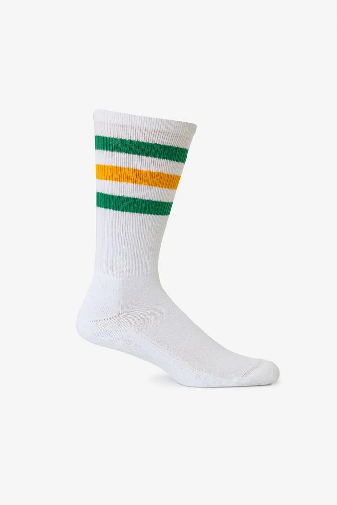 Los Angeles Apparel CALFSOCK - Unisex 3-Stripe Calf Sock 27