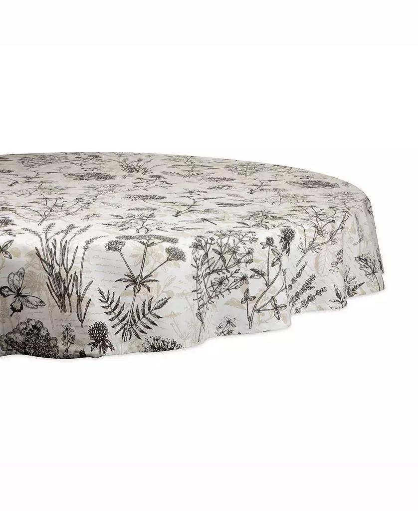 Design Imports Botanical Print Table cloth 70" Round