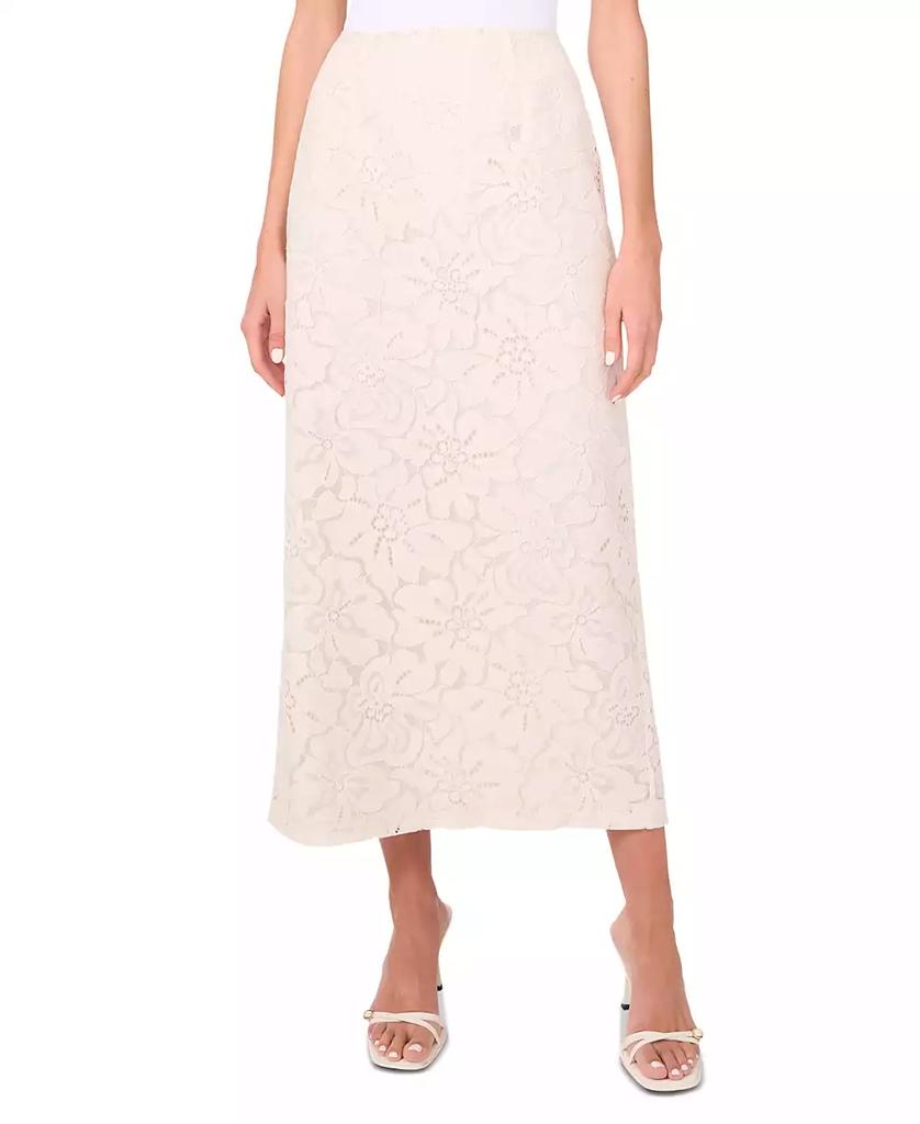 Parker Women's The Londyn Lace Slit-Back Lace Midi Skirt