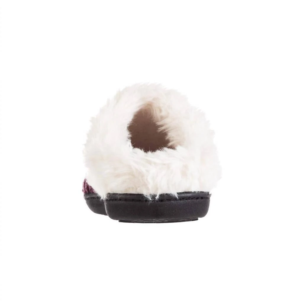 Isotoner Women's Recycled Popcorn Chenille Erin Hoodback Slipper 3