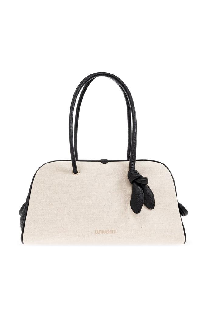 Jacquemus Jacquemus - The Spiaggia Raffia Tote Bag - Black