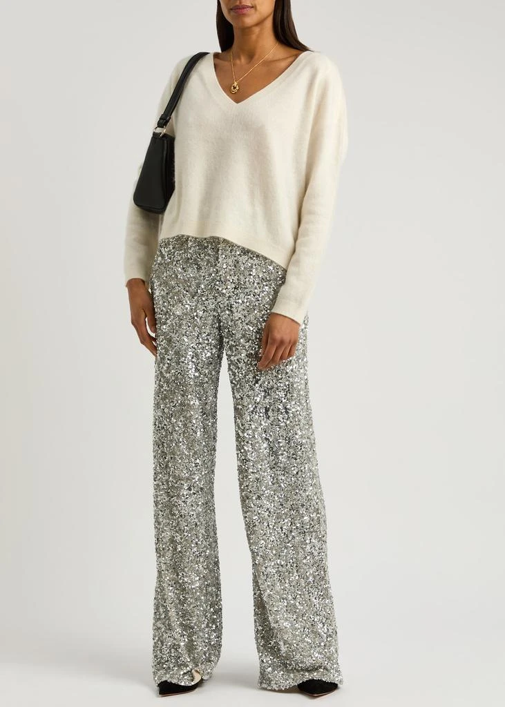 Alice + Olivia Williams brushed cashmere-blend jumper 4