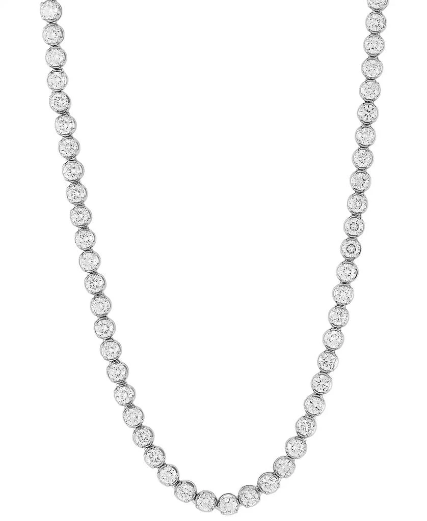 Grown With Love Lab Grown Diamond 18" Tennis Necklace (10 ct. t.w.) in 14k White or Yellow Gold 1