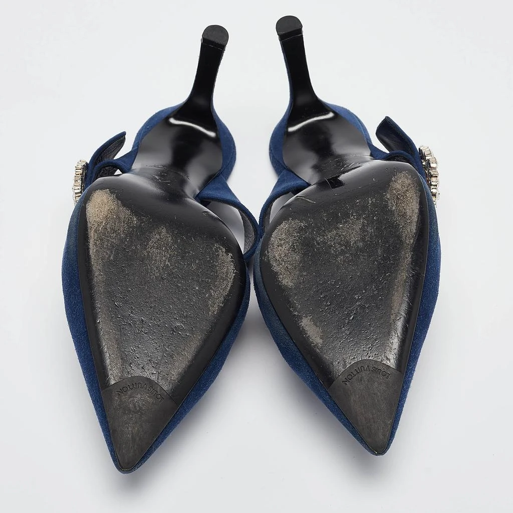 Louis Vuitton Louis Vuitton Navy Blue Suede Madeleine Mules Size 39.5 6
