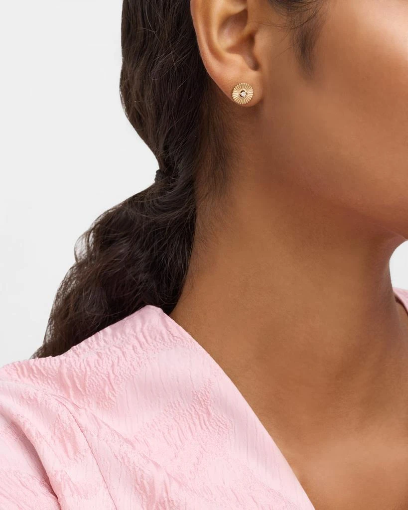 POPPY FINCH 14K Bloom Diamond Stud Earrings 2
