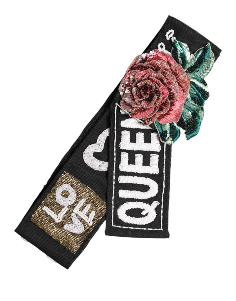 Dolce 
Gabbana Stretch multi Embellished Waist Women
s Belt