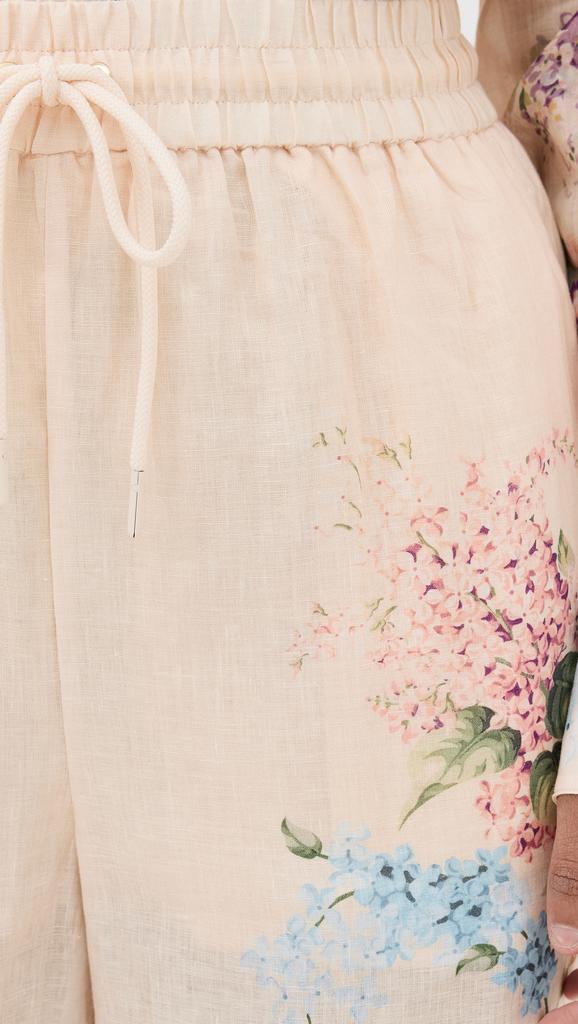 【Zimmermann】Halliday lace-trimmed linen wide-leg pants Halliday lace-trimmed linen wide-leg pants in white