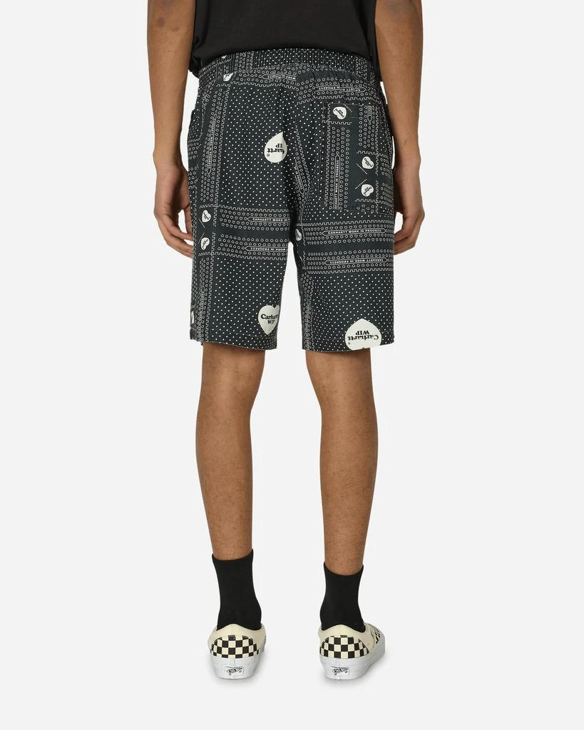 Carhartt WIP Heart Bandana Shorts Black 3