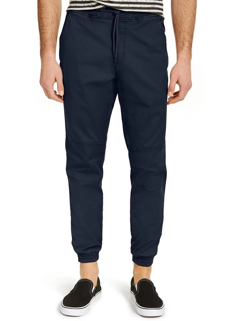Sun + Stone Articulated Mens High Rise Drawstring Hem Jogger Pants 1