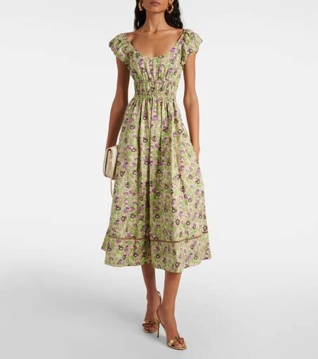 Tory Burch Floral cotton midi dress 2
