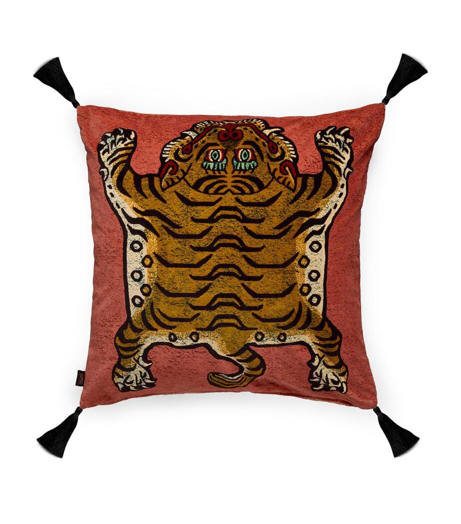 House of Hackney Large Velvet Saber Tassel Cushion (60cm x 60cm)