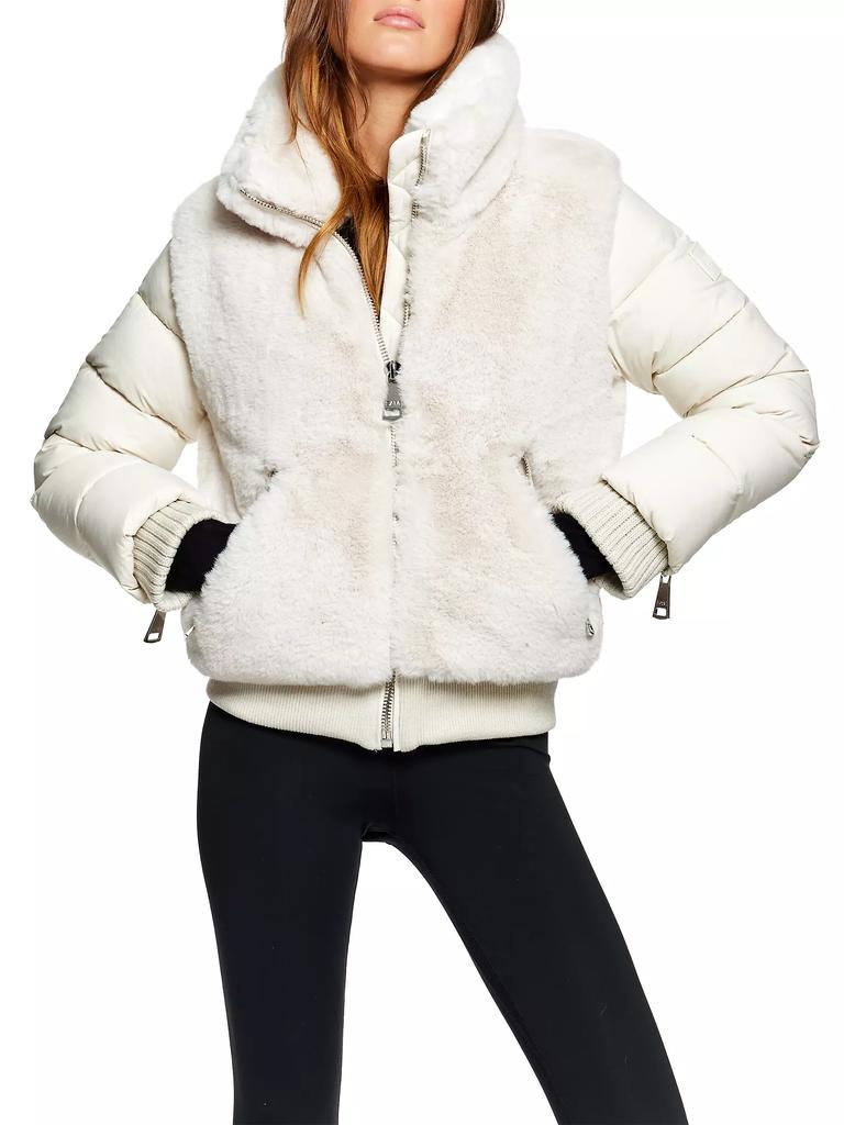 SAM. Carlie Faux-Fur Bomber Jacket