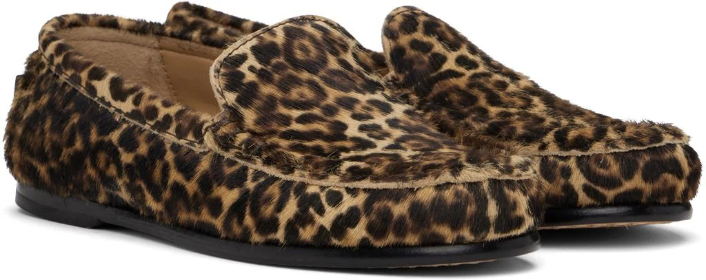 A.P.C. Black & Tan Swan Loafers 4