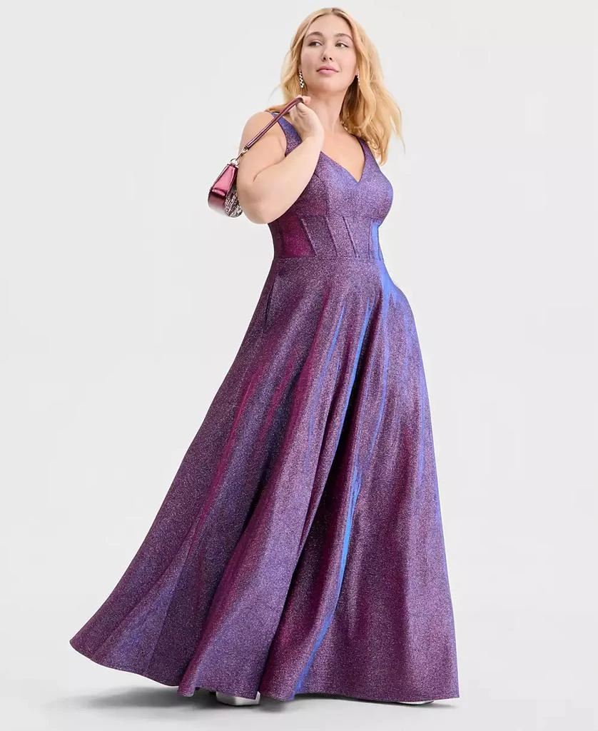 Shop Trendy Plus Size Glitter V-Neck Sleeveless Gown on Sale at BeyondStyle Get 31% Off Trendy Plus Size Glitter V-Neck Sleeveless Gown with Limited-Time Flash Deals, Exclusive Discounts, and Special Offers. Shop Trendy Plus Size Glitter V-Neck Sleeveless Gown on Sale at BeyondStyle Get 31% Off Trendy Plus Size Glitter V-Neck Sleeveless Gown with Limited-Time Flash Deals, Exclusive Discounts, and Special Offers.
