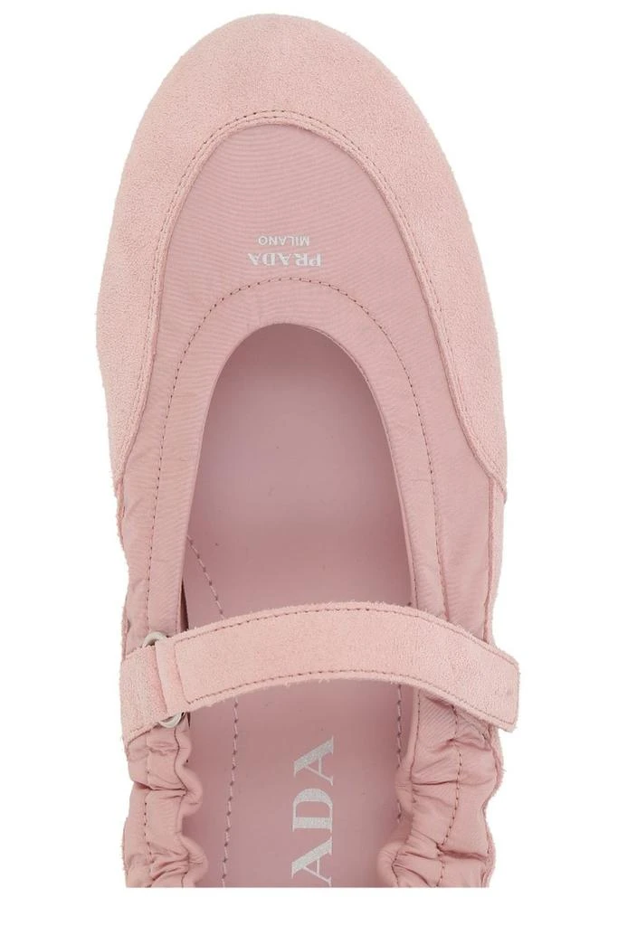 Prada Prada Round-Toe Mary Jane Ballerinas 4