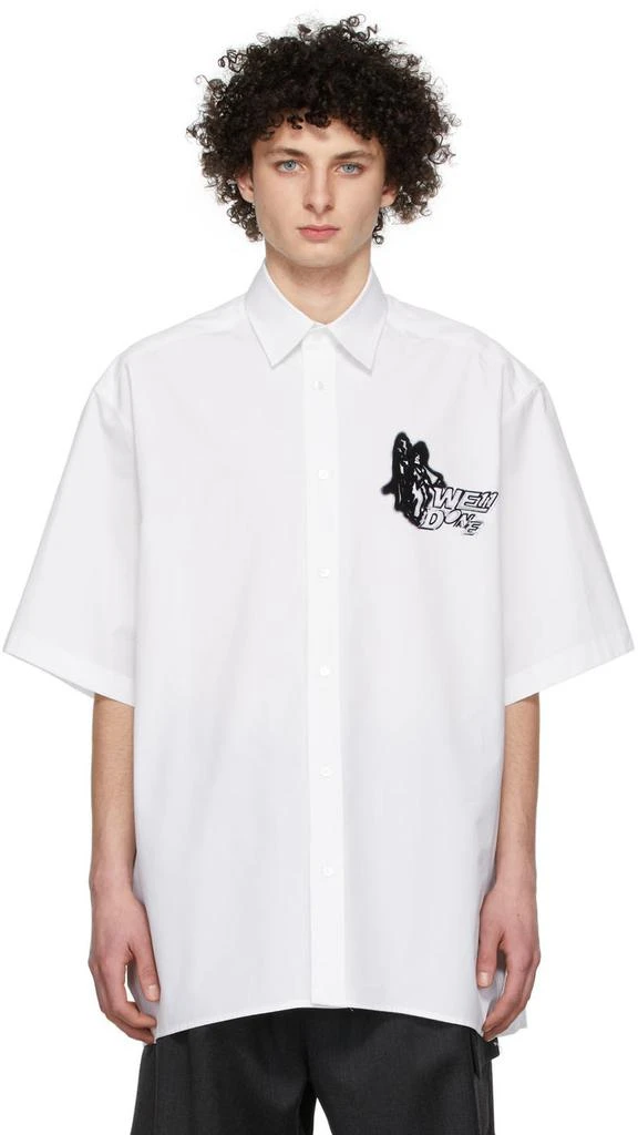 We11done White Cotton Shirt 1