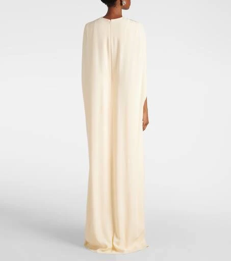 Erdem Embellished caped gown 3