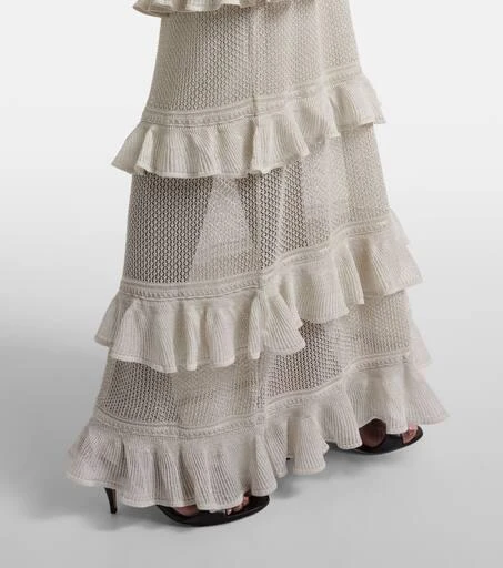 Zimmermann Crush Frilled knitted maxi dress 5