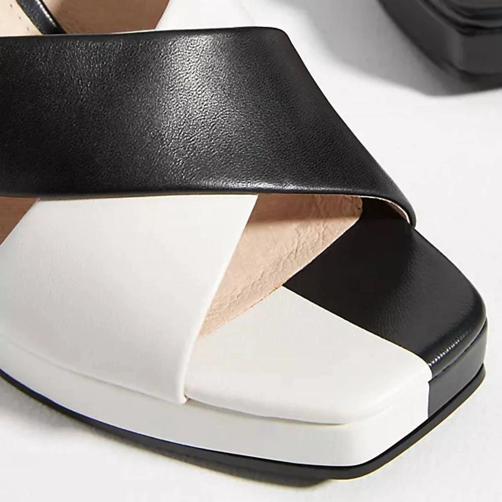 Cecelia New York Wesley Heels In Black/white 3