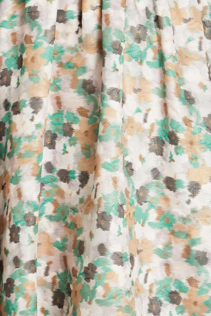 MIKAEL AGHAL Tiered fil coupé midi dress 4
