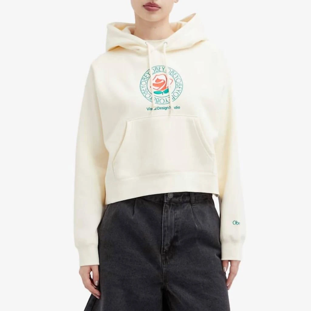Obey Clothing Rose Hoodie In Unbleached 1