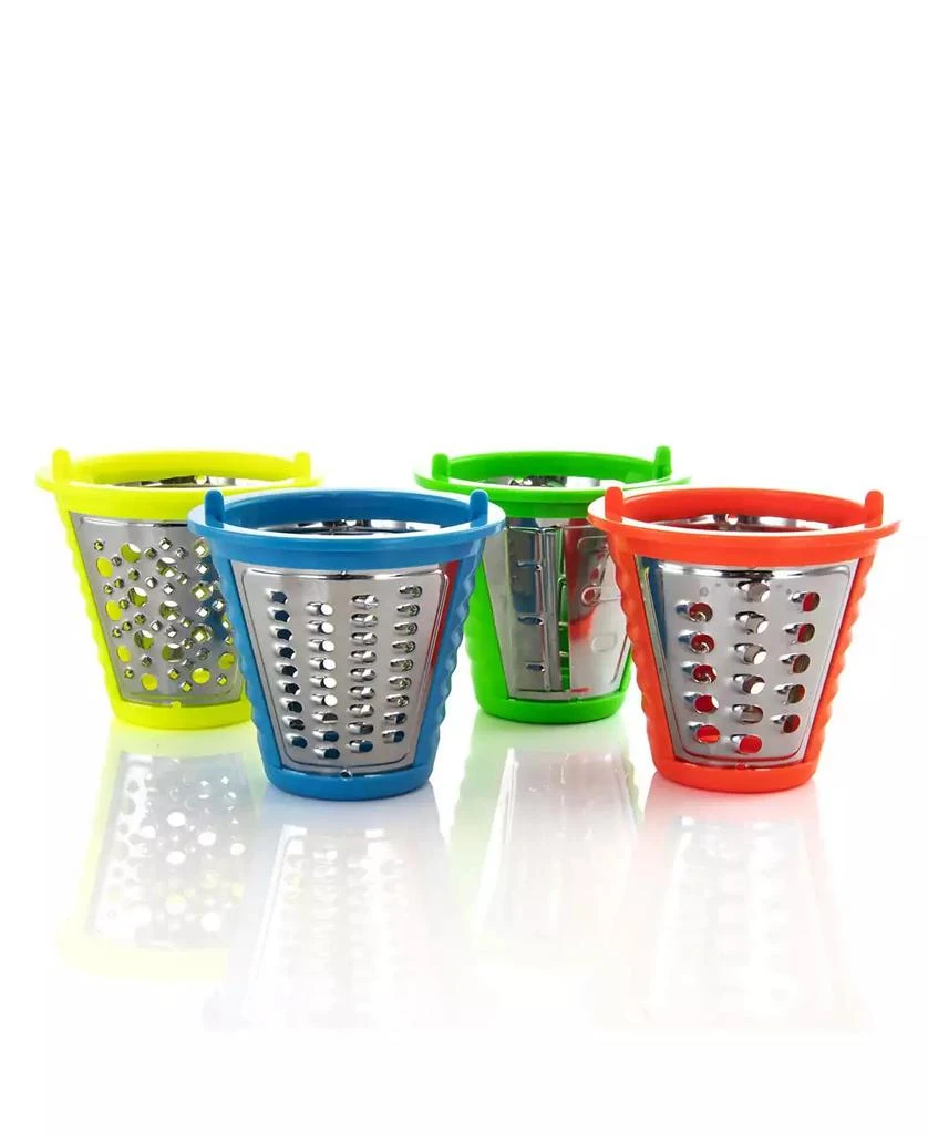 MegaChef 4 in 1 Stainless Steel Electric Salad Maker, Salad Shooter, Shredder, Slicer, Chopper and Shooter 8