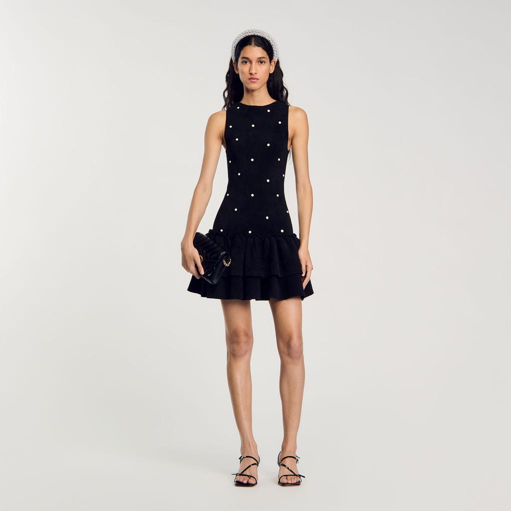Sandro Velvet knit dress