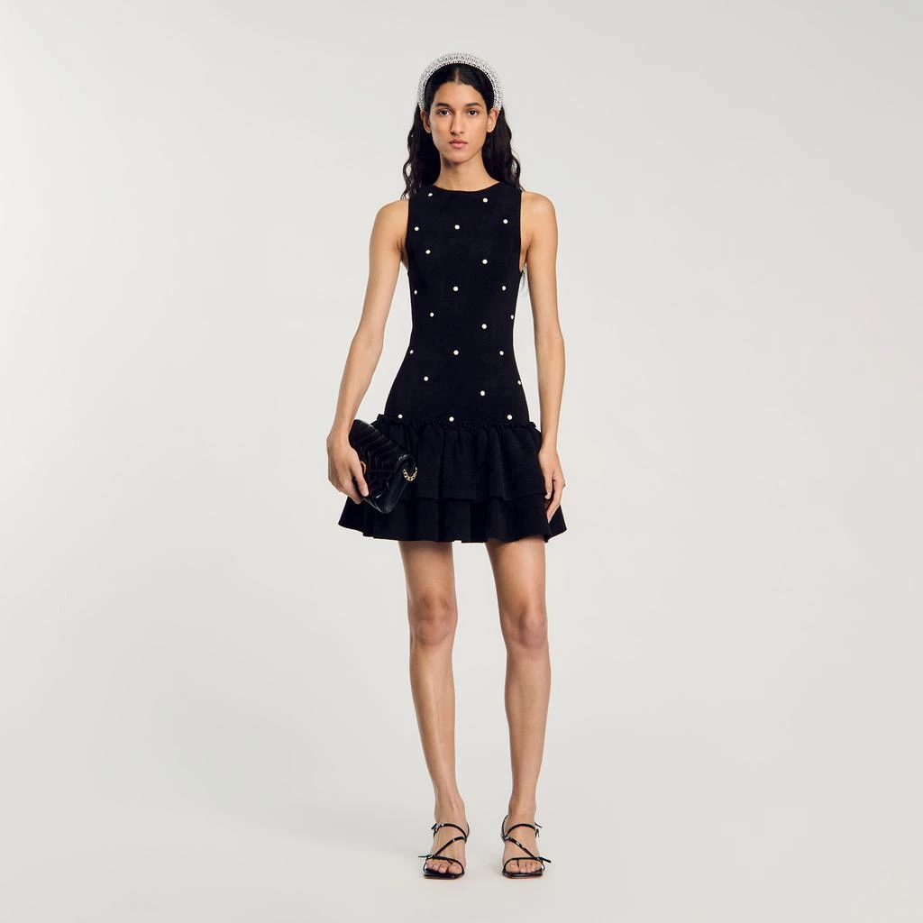 Sandro Velvet knit dress 1